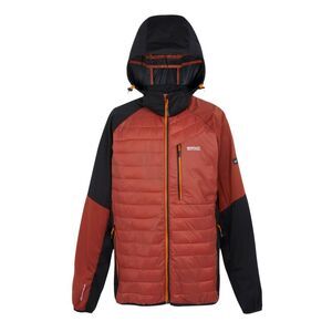 Regatta Mens Andreson Pro Hybrid Jacket / Black/Red Ochre